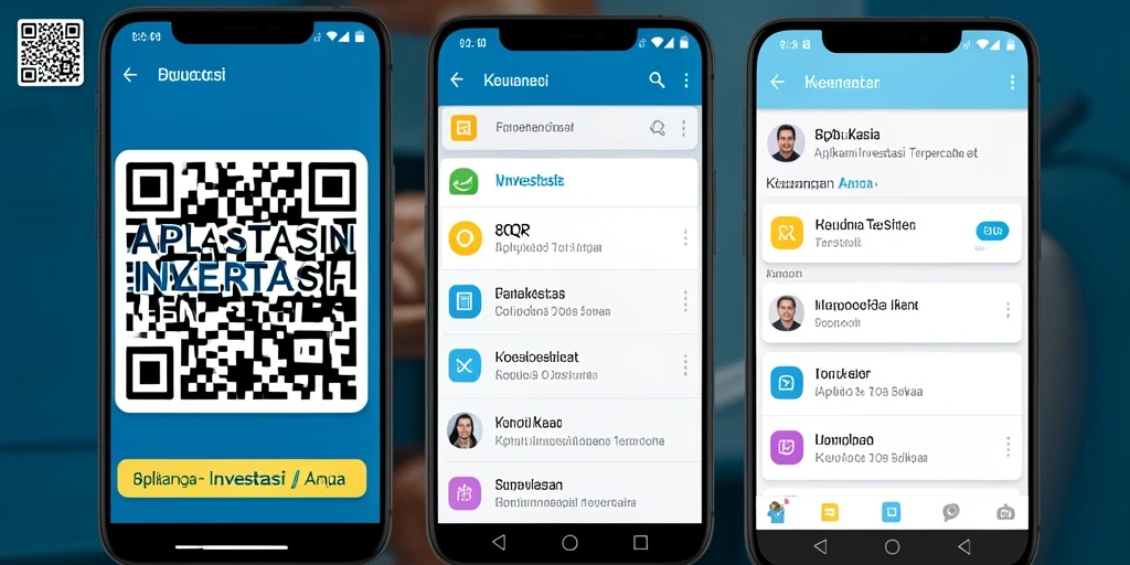 Tampilan antarmuka investasi 8QR yang modern dan intuitif.