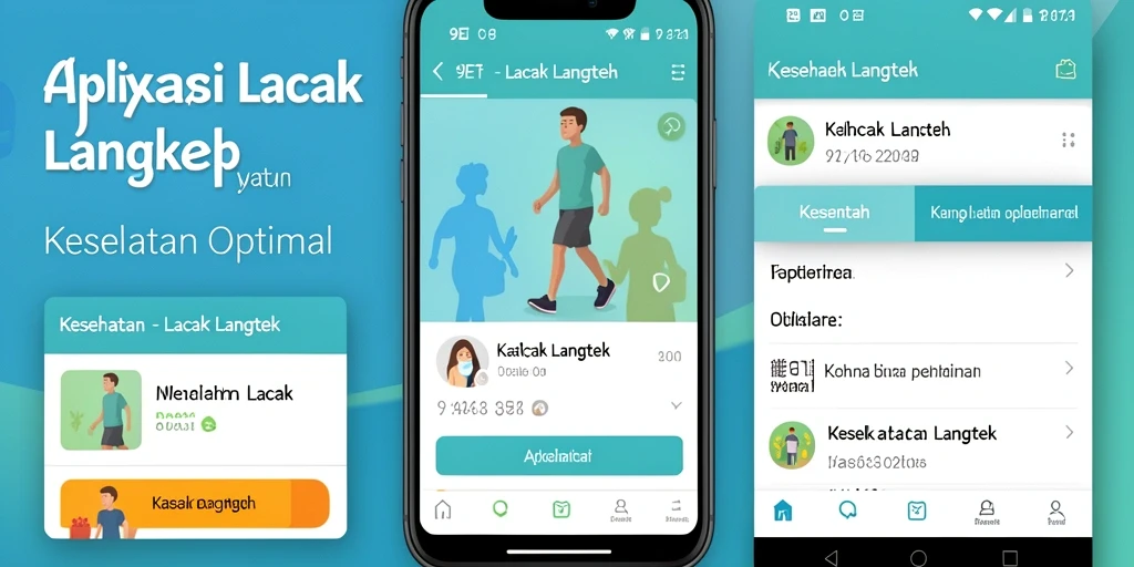 Tampilan antarmuka 9ET dengan fitur Lacak Langkah yang interaktif.