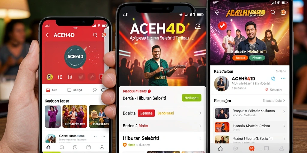 Antarmuka ACEH4D menampilkan berita hiburan selebriti yang menarik.