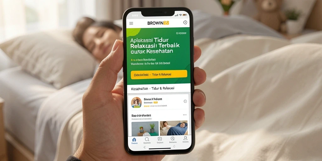 Antarmuka BROWIN88 yang menenangkan untuk pengalaman Tidur & Relaksasi.
