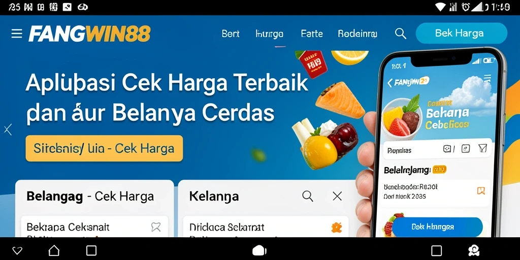 Tampilan antarmuka FANGWIN88 untuk cek harga produk.