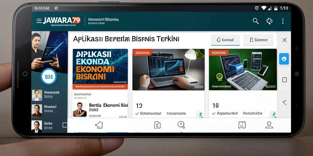 Tampilan antarmuka JAWARA79 yang informatif dan menarik