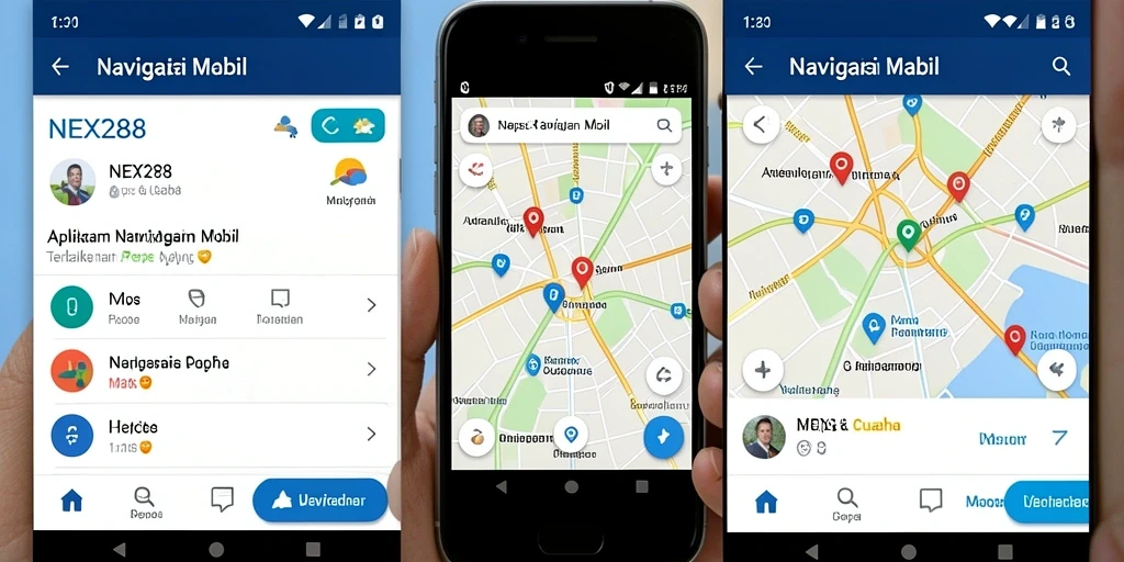 Antarmuka aplikasi NEX288 yang sederhana dan fungsional.