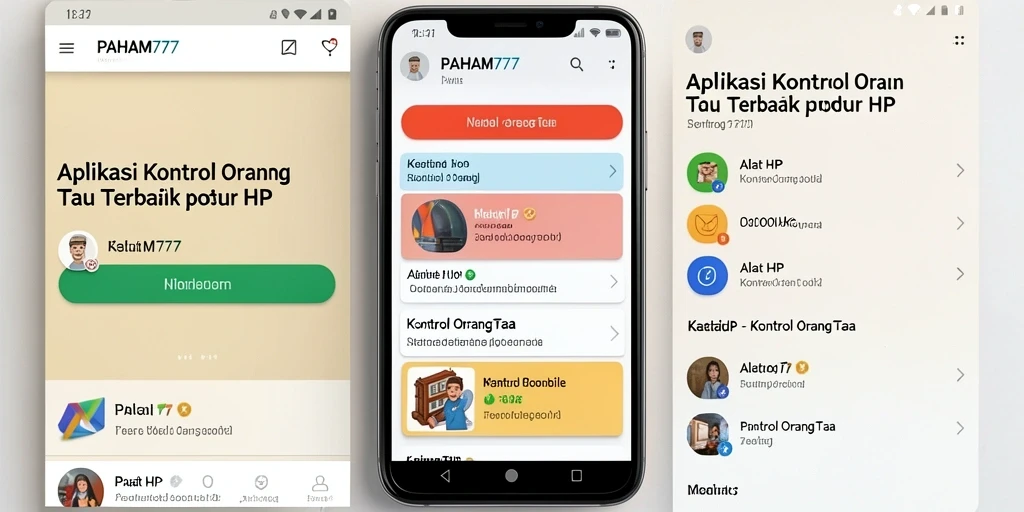 Tampilan antarmuka PAHAM777 yang sederhana dan informatif.